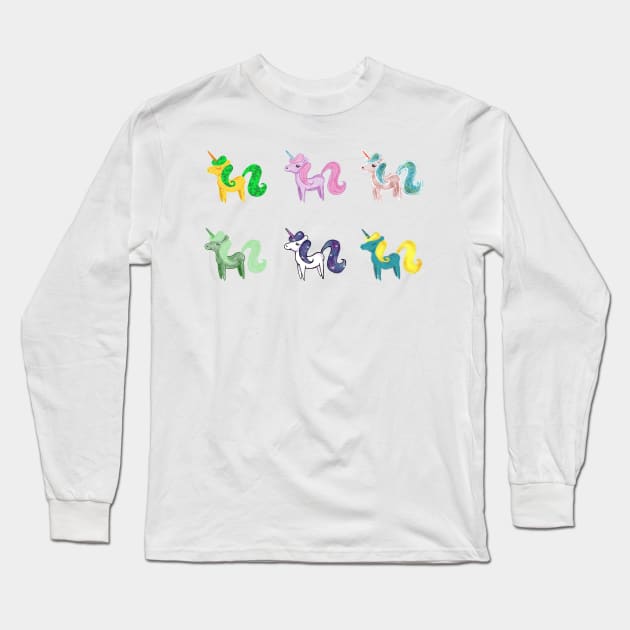 Unicorns on parade Long Sleeve T-Shirt by FalyourPal